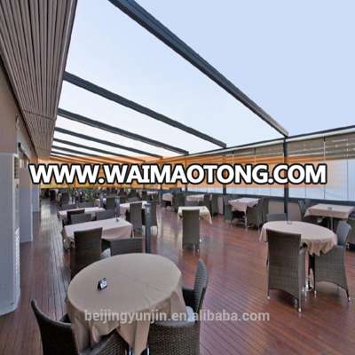 Aluminium folding pergola retractable roof awning systems