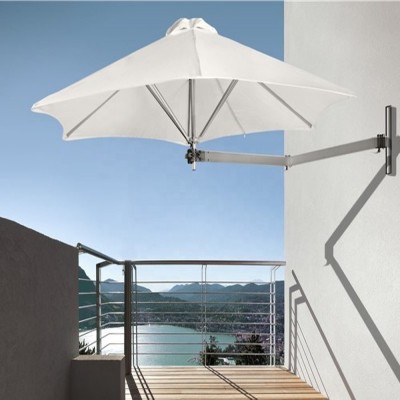 Rotatable outdoor patio metal cantilever garden umbrella